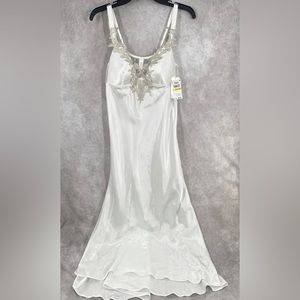 Flora Nikrooz Stella Satin Venise Trim Nightgown